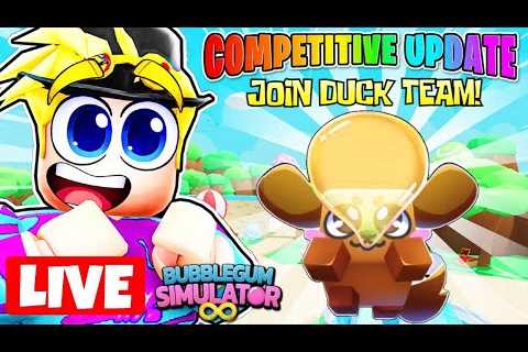 🔴LIVE 🔴🐰GRINDING for DUCK TEAM in BGSI COMPETITIVE UPDATE!! (Roblox)