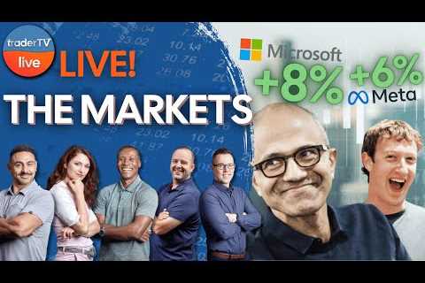 Are The MAG 7 BACK❓❗ Futures Surge 🚀 Meta +7%, Microsoft +8% Crush Earnings💪 | May 1st Live..