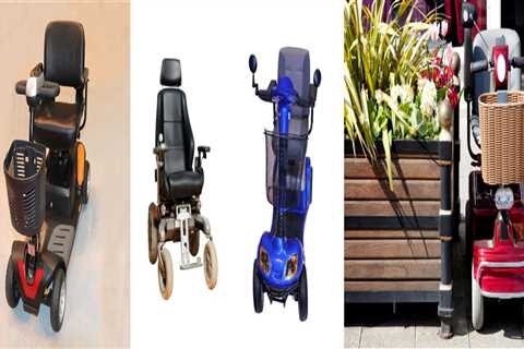 4 Wheel Folding Compact Mobility Scooter - Heavy Duty Electric Powered Wheelchair for Travel,..