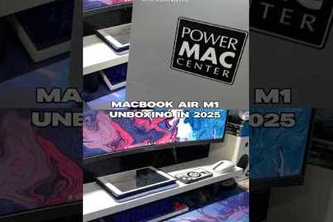 Unboxing the Macbook Air M1 in 2025 #macbookair #m1 #apple #spacegrey #unboxing