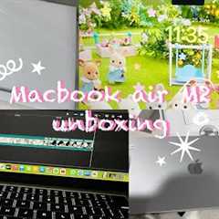 unboxing MacBook Air M2 in 2025  💻 ! (a lil asmr)