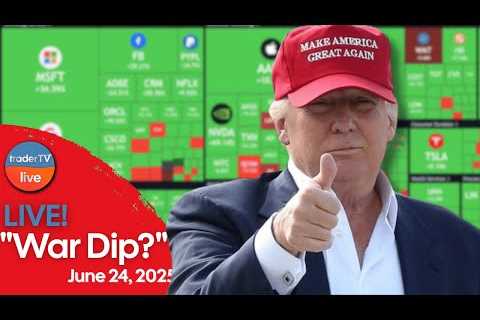 🚨Ceasefire Rally: $SPY +1% & $NVDA, $CCL Shares Surge  | June 24 Live