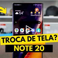 🔧 Samsung Note 20 com Tela Quebrada: Veja o Antes e Depois do Conserto Impressionante!