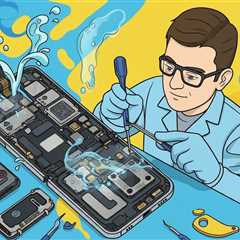 Repairing a water-damaged foldable phone