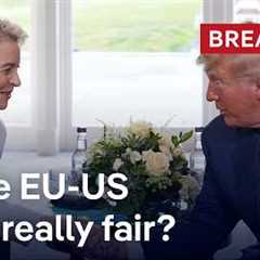 US and EU reach trade deal in Scotland  | DW News
