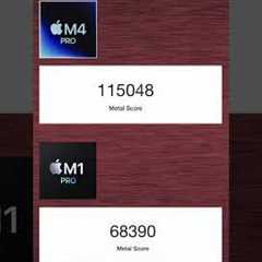 Macbook Pro M4 Pro benchmark vs M1 Pro #benchmark  #macbook #geekbench #short #shortvideo #blender