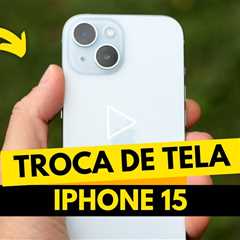 💔 iPhone 15 com a TELA DESTRUIDA! Veja Como Ficou Depois do Conserto!