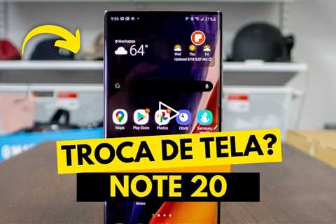 🔧 Samsung Note 20 com Tela Quebrada: Veja o Antes e Depois do Conserto Impressionante!