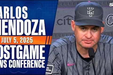 Carlos Mendoza on Brandon Nimmo setting tone, Frankie Montas'' outing, Pete Alonso''s two HRs