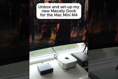 This dock will take your  Mini M4 to the next level! #MacMiniM4 #MMINIDOCK #macallyusa #macdesksetup