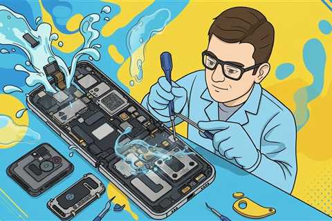 Repairing a water-damaged foldable phone