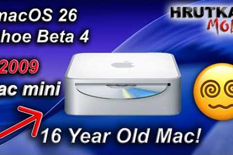 macOS 26 Tahoe Beta 4 On A 2009 Mac Mini! (Unsupported)