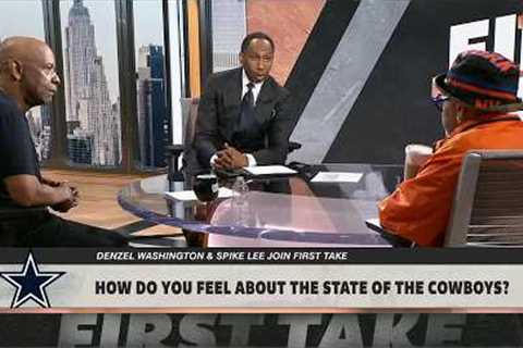 Denzel Washington & Spike Lee join First Take! 🎥 Denzel CRITICIZES Jerry Jones DESPITE fandom..