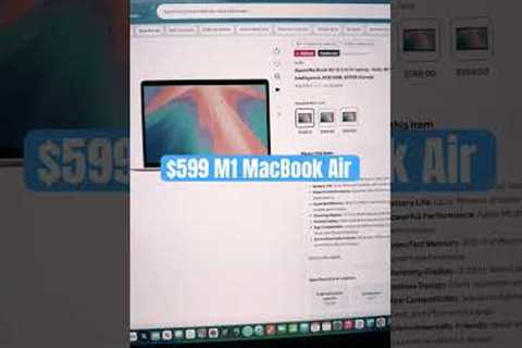 🔥 M1 MacBook Air —  just $599! #walmart. Crazy cheap. 💻 #MacBookAir #AppleDeals #TechDeals #apple