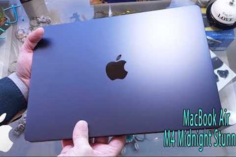 MacBook Air M4 Midnight 🌌 Unboxing & Hands-On Review! 💻✨