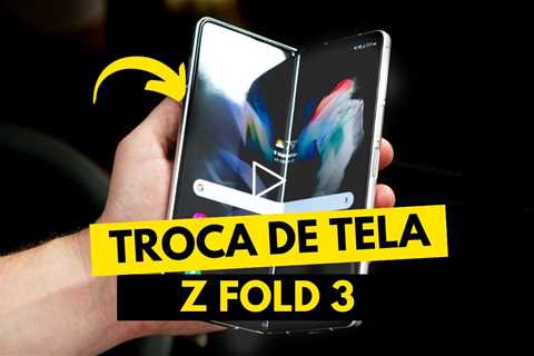 💥 Galaxy Z Fold 3 com a TELA DESTRUÍDA! Veja o Conserto Surpreendente da Tela Dobrável!