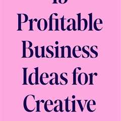 Looking for business ideas? We've got 15 profitable ones perfect for creative women. Learn about..