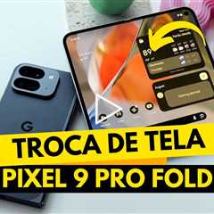 Pixel 9 Pro Fold com a tela externa quebrada: o conserto MAIS tenso que já fiz!