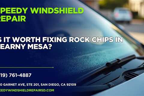 Is it worth fixing rock chips in Kearny Mesa?