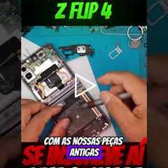 GALAXY Z FLIP 4 QUEBROU? Olha Essa TROCA DE TELA INSANA Que Salvou o Celular!