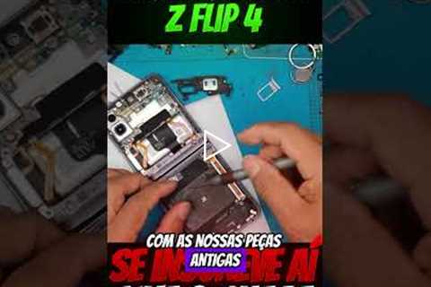 GALAXY Z FLIP 4 QUEBROU? Olha Essa TROCA DE TELA INSANA Que Salvou o Celular!